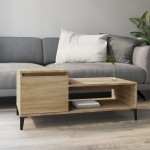 vidaXL Măsuță de cafea, stejar sonoma, 100x50x45 cm, lemn prelucrat vidaXL Măsuță de cafea, stejar sonoma, 100x50x45 cm, lemn prelucrat