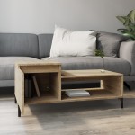 vidaXL Măsuță de cafea, stejar sonoma, 100x50x45 cm, lemn prelucrat vidaXL Măsuță de cafea, stejar sonoma, 100x50x45 cm, lemn prelucrat