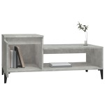 vidaXL Măsuță de cafea, gri beton, 100x50x45 cm, lemn prelucrat vidaXL Măsuță de cafea, gri beton, 100x50x45 cm, lemn prelucrat