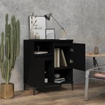 vidaXL Dulap, negru, 60x35x70 cm, lemn prelucrat