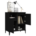 vidaXL Dulap, negru, 60x35x70 cm, lemn prelucrat