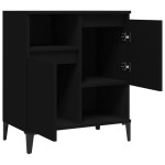 vidaXL Dulap, negru, 60x35x70 cm, lemn prelucrat
