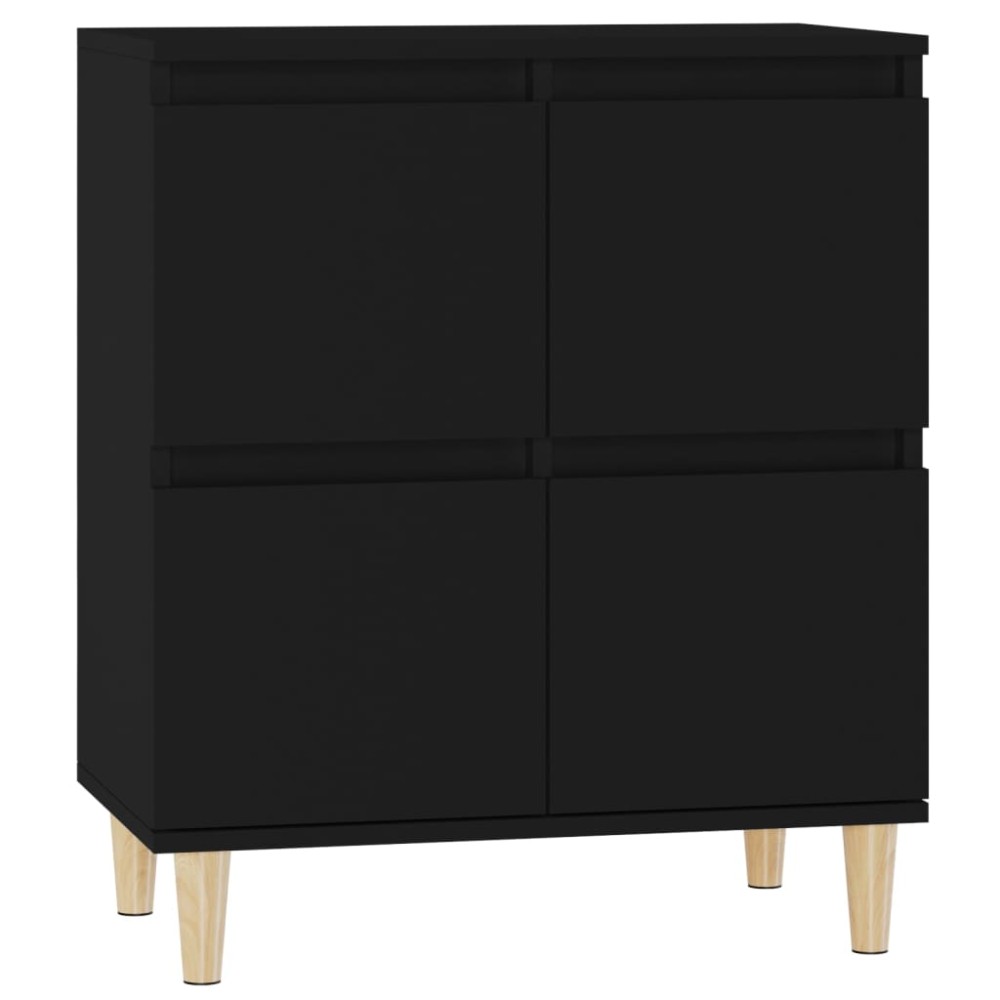 vidaXL Servantă, negru, 60x35x70 cm, lemn prelucrat