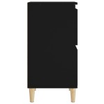 vidaXL Servantă, negru, 60x35x70 cm, lemn prelucrat