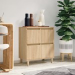 vidaXL Servantă, stejar sonoma, 60x35x70 cm, lemn prelucrat