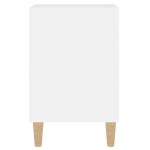 vidaXL Comodă TV, alb extralucios, 100x35x55 cm, lemn prelucrat