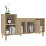vidaXL Comodă TV, stejar sonoma, 100x35x55 cm, lemn prelucrat