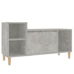 vidaXL Comodă TV, gri beton, 100x35x55 cm, lemn prelucrat vidaXL Comodă TV, gri beton, 100x35x55 cm, lemn prelucrat