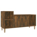 vidaXL Comodă TV, stejar fumuriu, 100x35x55 cm, lemn prelucrat vidaXL Comodă TV, stejar fumuriu, 100x35x55 cm, lemn prelucrat