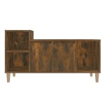 vidaXL Comodă TV, stejar fumuriu, 100x35x55 cm, lemn prelucrat vidaXL Comodă TV, stejar fumuriu, 100x35x55 cm, lemn prelucrat