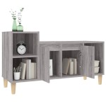 vidaXL Comodă TV, gri sonoma, 100x35x55 cm, lemn prelucrat vidaXL Comodă TV, gri sonoma, 100x35x55 cm, lemn prelucrat