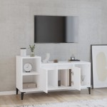 vidaXL Comodă TV, alb, 100x35x55 cm, lemn prelucrat vidaXL Comodă TV, alb, 100x35x55 cm, lemn prelucrat
