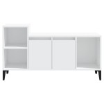 vidaXL Comodă TV, alb, 100x35x55 cm, lemn prelucrat vidaXL Comodă TV, alb, 100x35x55 cm, lemn prelucrat