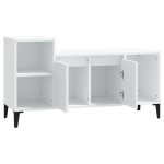 vidaXL Comodă TV, alb, 100x35x55 cm, lemn prelucrat vidaXL Comodă TV, alb, 100x35x55 cm, lemn prelucrat