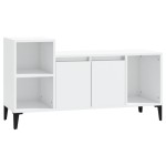 vidaXL Comodă TV, alb extralucios, 100x35x55 cm, lemn prelucrat