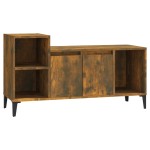 vidaXL Comodă TV, stejar fumuriu, 100x35x55 cm, lemn prelucrat vidaXL Comodă TV, stejar fumuriu, 100x35x55 cm, lemn prelucrat