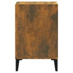 vidaXL Comodă TV, stejar fumuriu, 100x35x55 cm, lemn prelucrat vidaXL Comodă TV, stejar fumuriu, 100x35x55 cm, lemn prelucrat