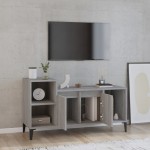 vidaXL Comodă TV, gri sonoma, 100x35x55 cm, lemn prelucrat vidaXL Comodă TV, gri sonoma, 100x35x55 cm, lemn prelucrat