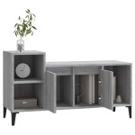 vidaXL Comodă TV, gri sonoma, 100x35x55 cm, lemn prelucrat vidaXL Comodă TV, gri sonoma, 100x35x55 cm, lemn prelucrat