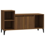 vidaXL Comodă TV, stejar maro, 100x35x55 cm, lemn prelucrat