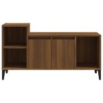 vidaXL Comodă TV, stejar maro, 100x35x55 cm, lemn prelucrat