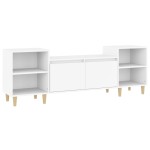 vidaXL Comodă TV, alb, 160x35x55 cm, lemn prelucrat vidaXL Comodă TV, alb, 160x35x55 cm, lemn prelucrat