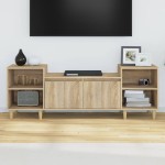 vidaXL Comodă TV, stejar sonoma, 160x35x55 cm, lemn prelucrat vidaXL Comodă TV, stejar sonoma, 160x35x55 cm, lemn prelucrat