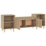 vidaXL Comodă TV, stejar sonoma, 160x35x55 cm, lemn prelucrat vidaXL Comodă TV, stejar sonoma, 160x35x55 cm, lemn prelucrat
