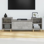 vidaXL Comodă TV, gri beton, 160x35x55 cm, lemn prelucrat vidaXL Comodă TV, gri beton, 160x35x55 cm, lemn prelucrat