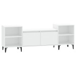 vidaXL Comodă TV, alb, 160x35x55 cm, lemn prelucrat vidaXL Comodă TV, alb, 160x35x55 cm, lemn prelucrat