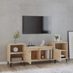 vidaXL Comodă TV, stejar sonoma, 160x35x55 cm, lemn prelucrat vidaXL Comodă TV, stejar sonoma, 160x35x55 cm, lemn prelucrat