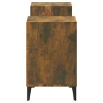 vidaXL Comodă TV, stejar fumuriu, 160x35x55 cm, lemn prelucrat