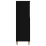 vidaXL Dulap înalt, negru, 60x36x110 cm, lemn prelucrat