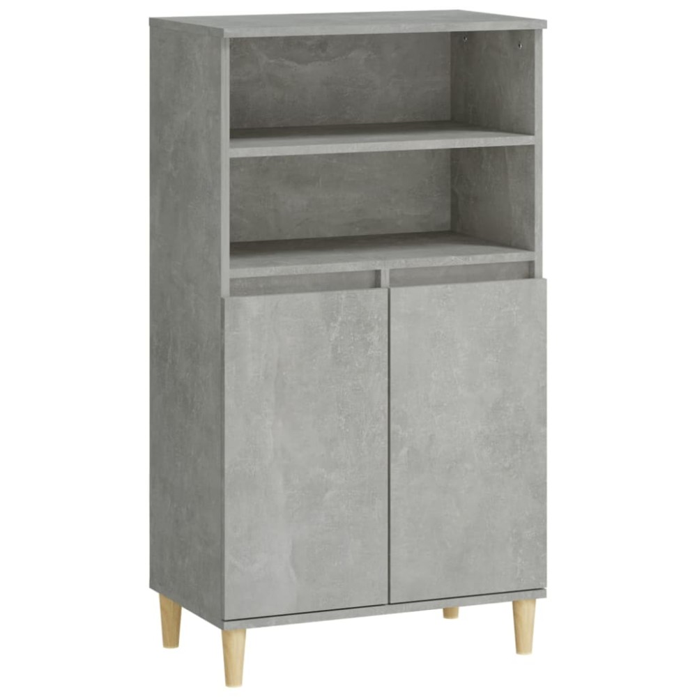 vidaXL Dulap înalt, gri beton, 60x36x110 cm, lemn compozit