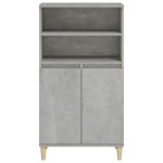 vidaXL Dulap înalt, gri beton, 60x36x110 cm, lemn compozit