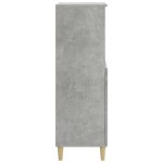 vidaXL Dulap înalt, gri beton, 60x36x110 cm, lemn compozit