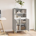vidaXL Dulap înalt, gri beton, 60x36x110 cm, lemn compozit