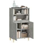 vidaXL Dulap înalt, gri beton, 60x36x110 cm, lemn compozit