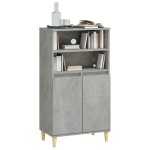 vidaXL Dulap înalt, gri beton, 60x36x110 cm, lemn compozit