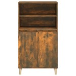 vidaXL Dulap înalt, stejar fumuriu, 60x36x110 cm, lemn prelucrat