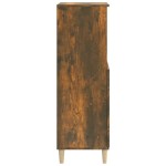 vidaXL Dulap înalt, stejar fumuriu, 60x36x110 cm, lemn prelucrat