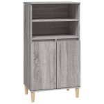 vidaXL Dulap înalt, gri sonoma, 60x36x110 cm, lemn prelucrat