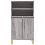 vidaXL Dulap înalt, gri sonoma, 60x36x110 cm, lemn prelucrat