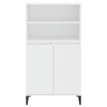 vidaXL Bufet înalt, alb, 60x36x110 cm, lemn prelucrat vidaXL Bufet înalt, alb, 60x36x110 cm, lemn prelucrat