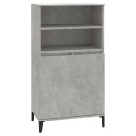 vidaXL Dulap înalt, gri beton, 60x36x110 cm, lemn compozit vidaXL Dulap înalt, gri beton, 60x36x110 cm, lemn compozit