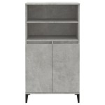 vidaXL Dulap înalt, gri beton, 60x36x110 cm, lemn compozit vidaXL Dulap înalt, gri beton, 60x36x110 cm, lemn compozit