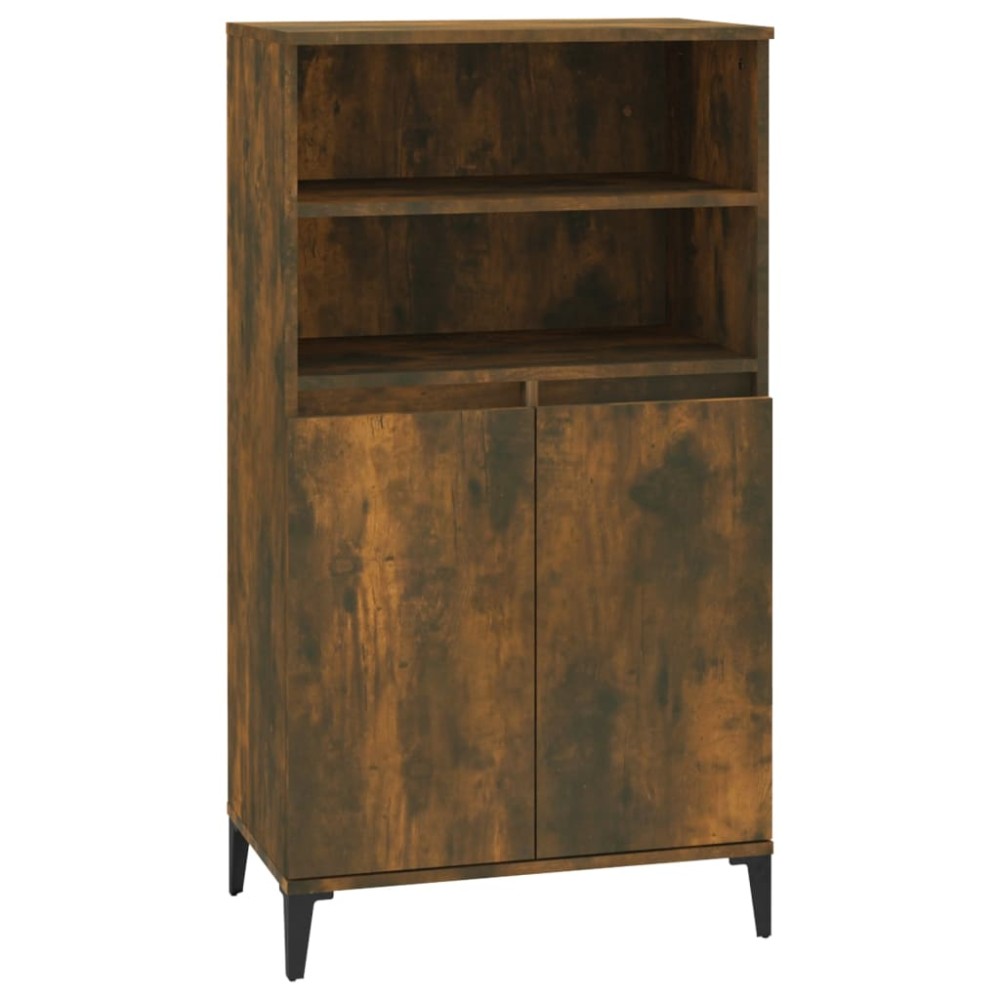 vidaXL Dulap înalt, stejar fumuriu, 60x36x110 cm, lemn prelucrat