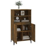 vidaXL Dulap înalt, stejar fumuriu, 60x36x110 cm, lemn prelucrat