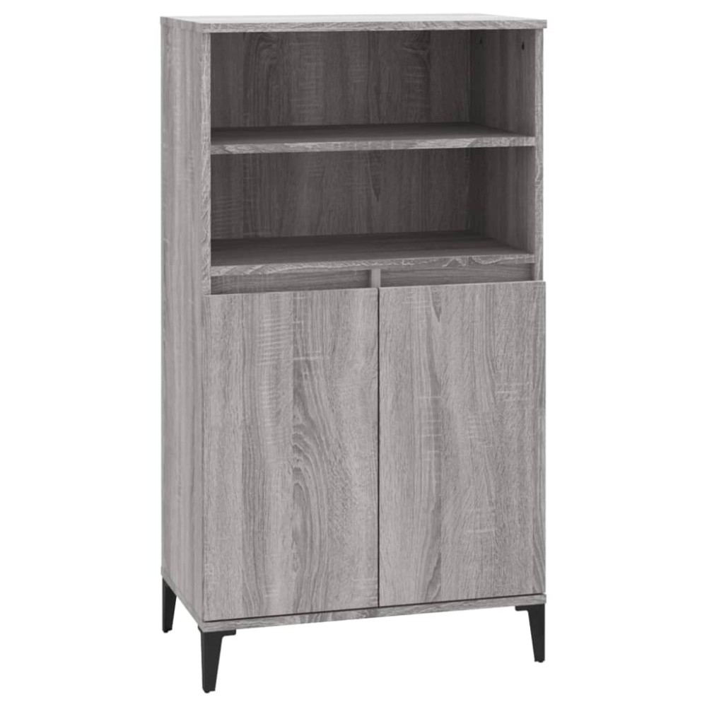 vidaXL Dulap înalt, gri sonoma, 60x36x110 cm, lemn prelucrat