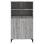 vidaXL Dulap înalt, gri sonoma, 60x36x110 cm, lemn prelucrat
